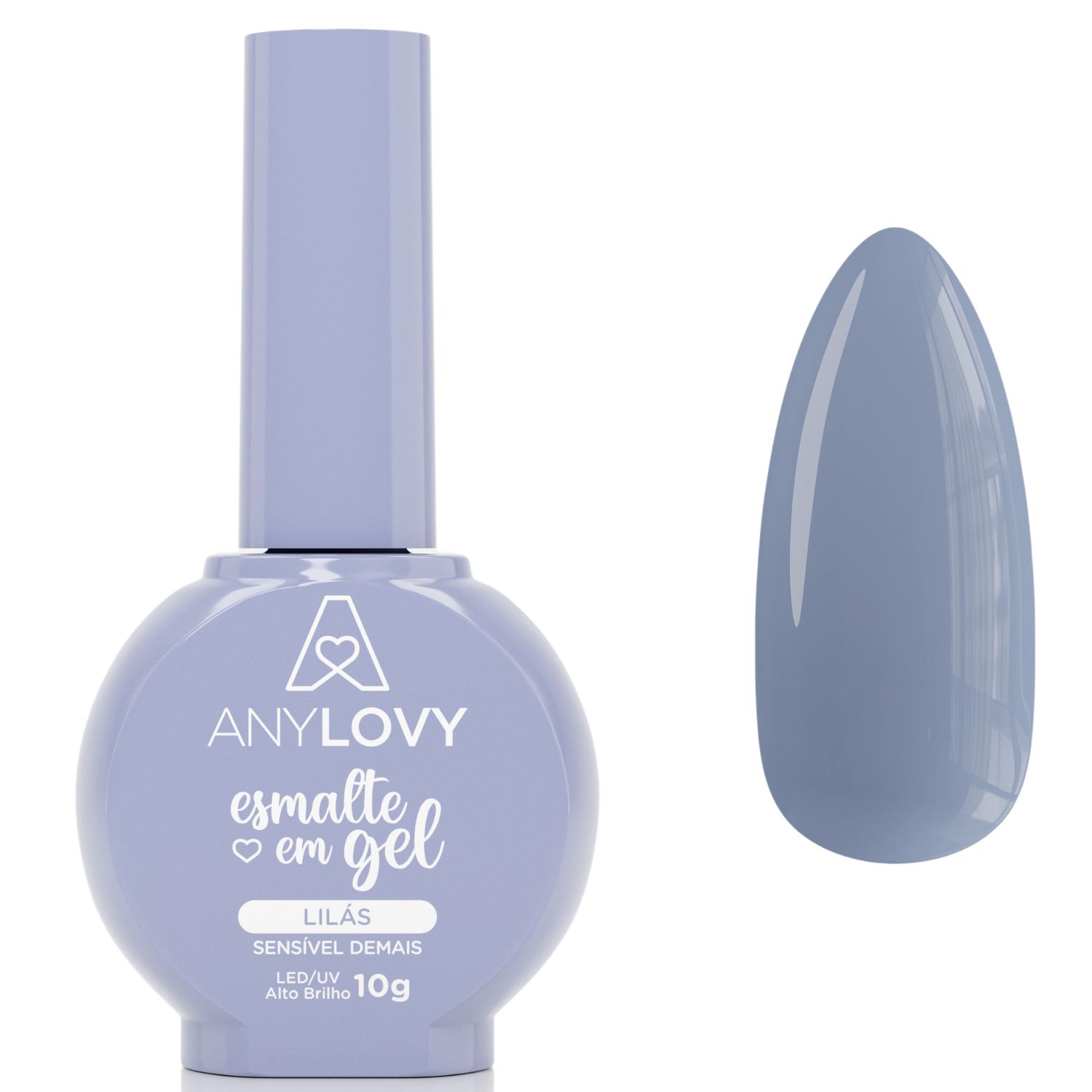 ESMALTE EM GEL NOVO - EG011 ESMALTE GEL LÍLAS