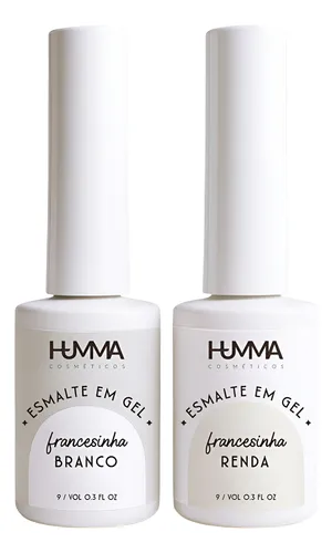 Humma - Kit Francesinha Branco E Renda Esmalte Em Gel Francesinha Branco E Renda