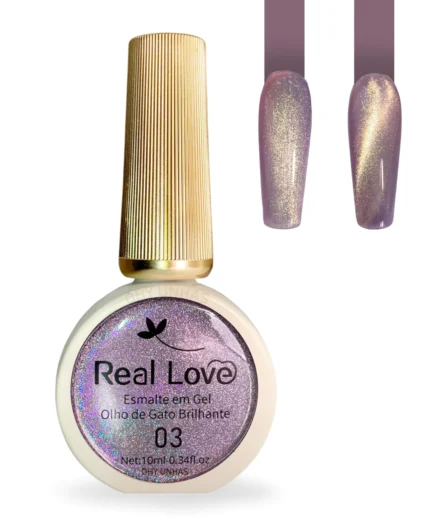 Esmalte Em Gel Olho De Gato - 10ml Real Love - 03 Cor 03