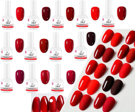 Kit esmalte Red D&Z fashion com 12 unidades