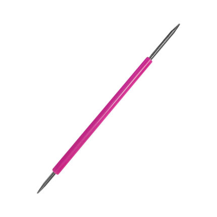 Palito Duplo Inox Com Protetor De Silicone Para Cutícula