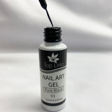 ESMALTE ESPECIAL PONTA FINA LIRIO 01 PURE BLACK